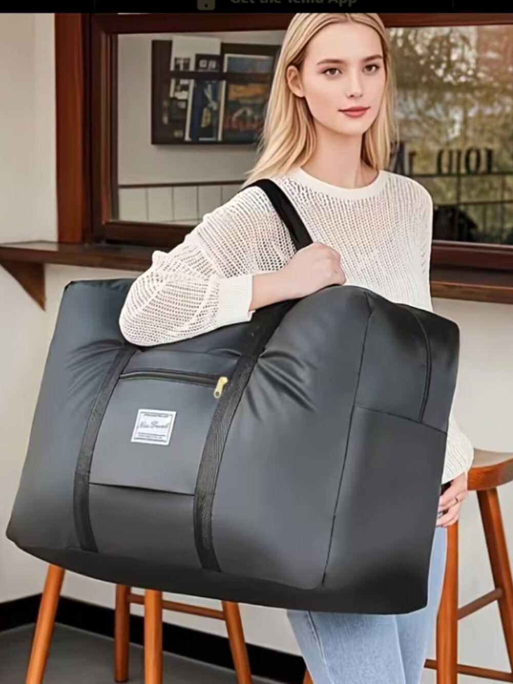 Storage, Gym, Travel Bag BLACK  Large~ NEW -
